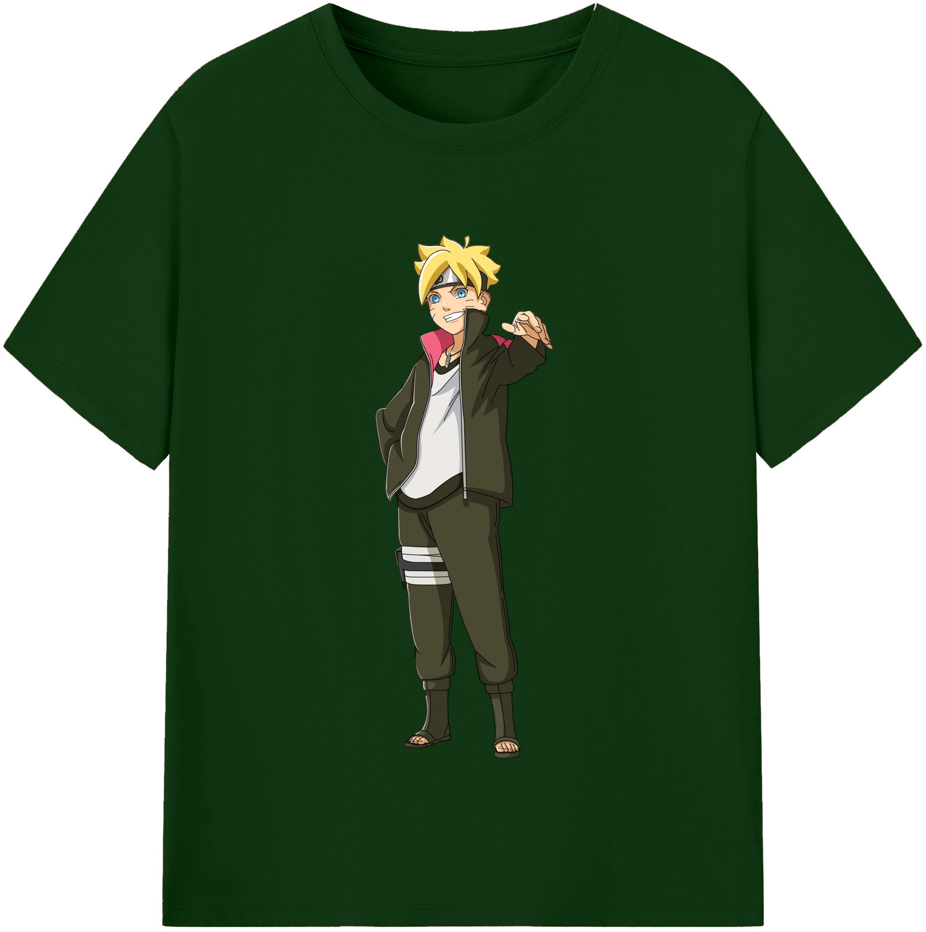 （画像用） NARUTO -ナルト- うずまき ボルト Uzumaki Boruto 綿100％半袖Tシャツ（フロントプリント）